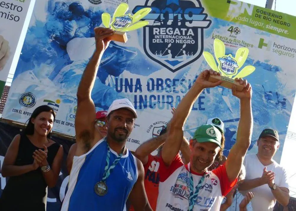 Pinta y Mozzicafredo los campeones de la Regata Internacional del Río Negro