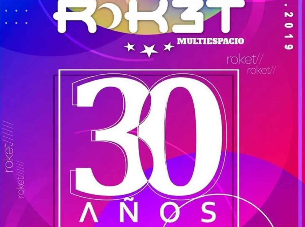 Roket cumple 30 años y lo celebra con una fiesta para residentes y turistas