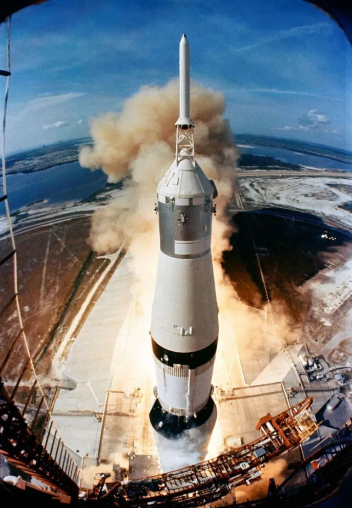 Se cumplen 50 años del lanzamiento del Apolo 11 rumbo a la Luna
