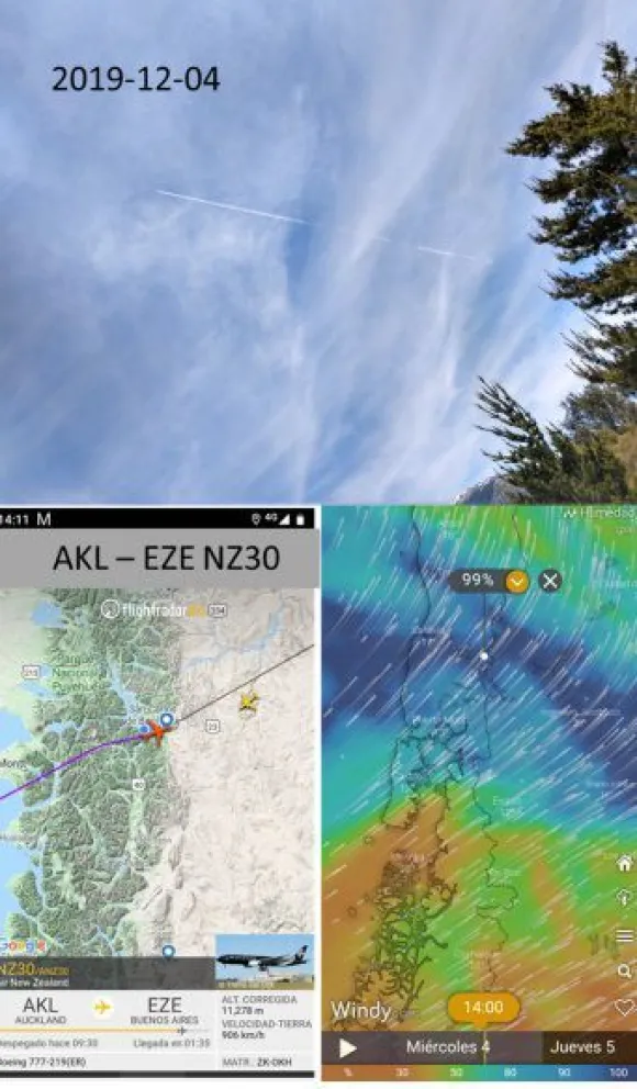 Las estelas que dejan los aviones no son chemtrails