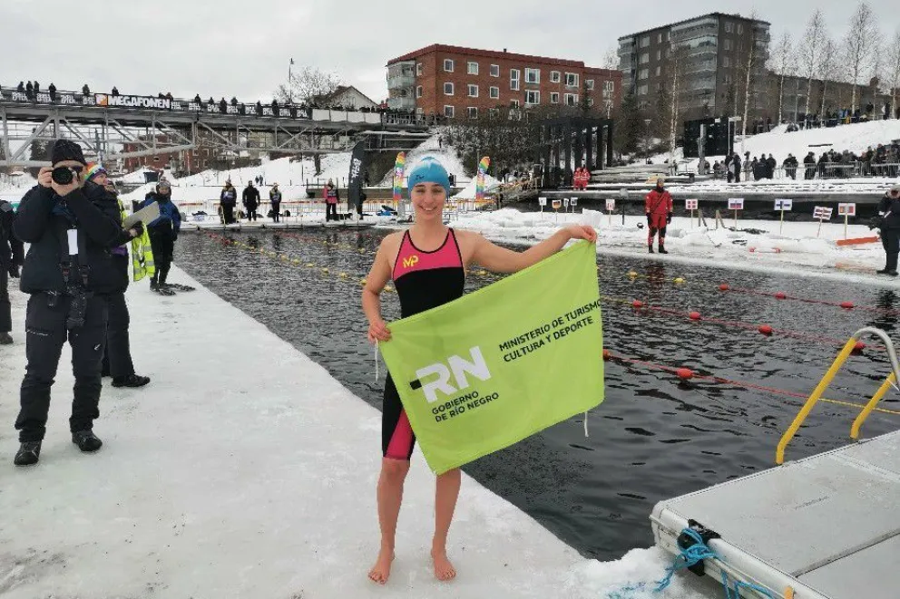 Ailen Lascano Micaz derritió el hielo en el mundial de Suecia y se bañó en oro