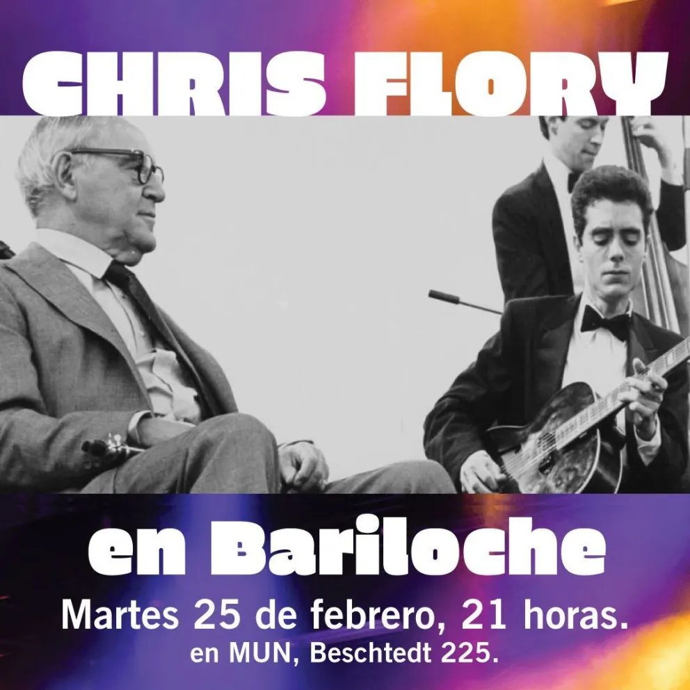 El destacado guitarrista Chris Flory llega este martes a Bariloche