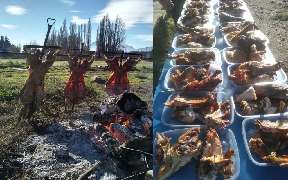 Donaron más de 200 viandas de pollo y cordero