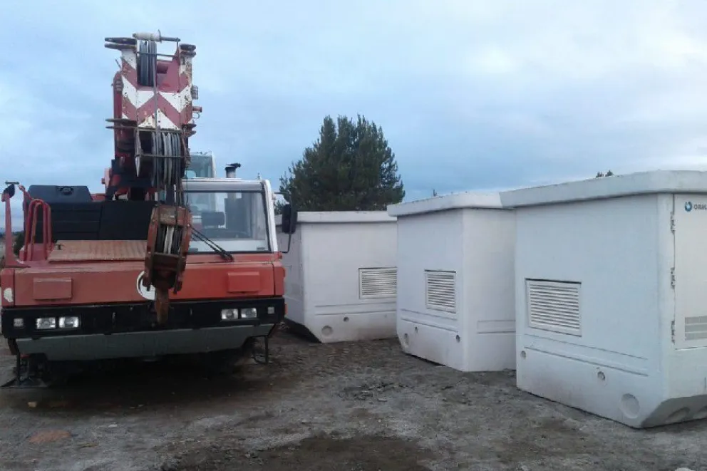 Llegaron las subestaciones eléctricas al Parque Productivo de Bariloche
