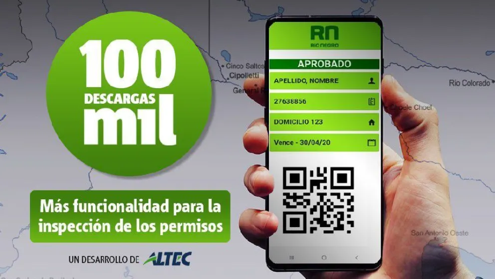 La aplicación "Circulación RN" sumó más de 100 mil descargas