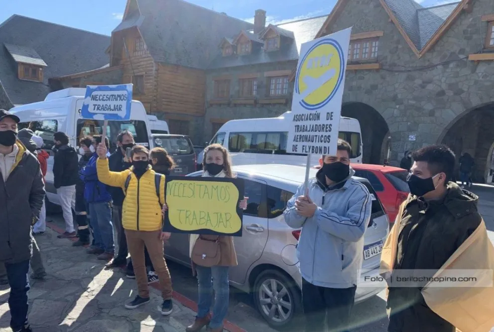 Marcharon nuevamente por la reactivación del turismo en Bariloche