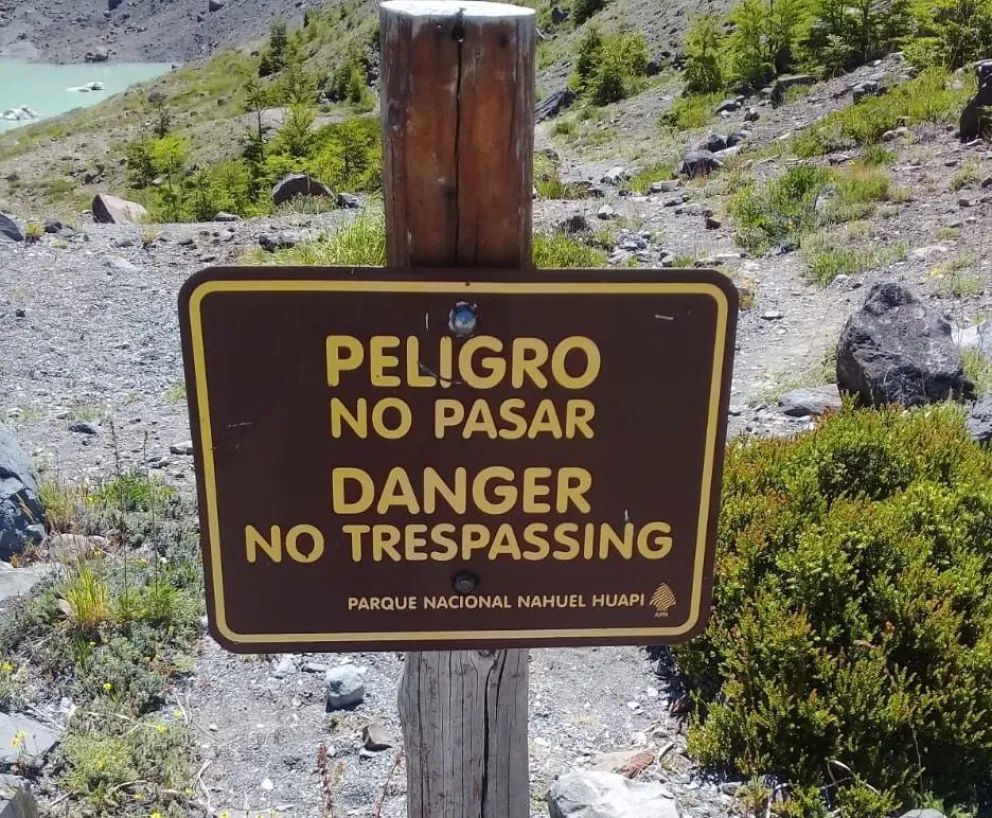 Infraccionaron a 15 personas que ingresaron al lago del Ventisquero Negro