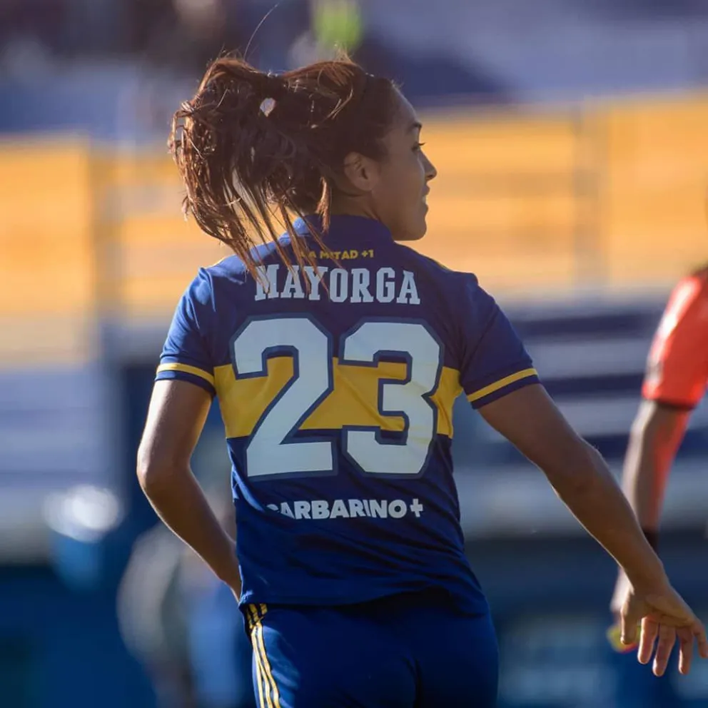 Miriam Mayorga fue titular en el triunfo de Boca 
