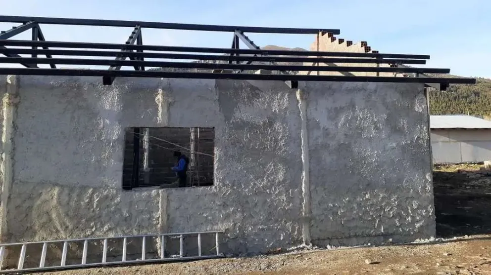 Avanza la construcción del Centro Comunitario de Nahuel Hue