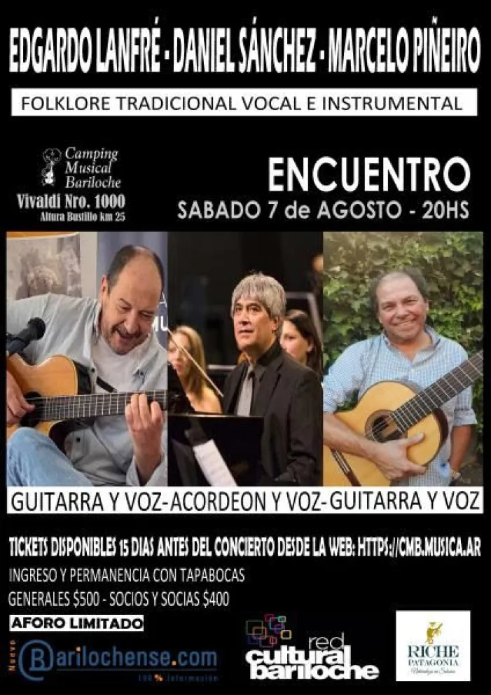 Edgardo Lanfré, Daniel Sánchez y Marcelo Piñeiro presentan "Encuentro"