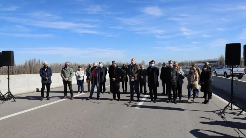 Quedaron inaugurados dos tramos de la Ruta 22