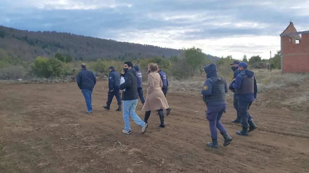Retiraron elementos de predios usurpados en la Ladera del Cerro Otto