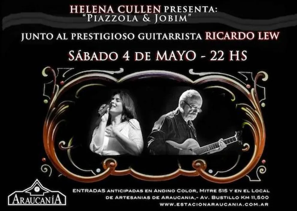 Helena Cullen presenta "Piazzolla & Jobim"