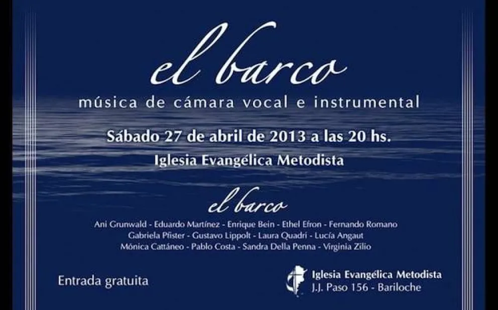 El barco, música de cámara, vocal e instrumental