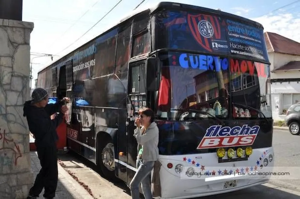 El "Cuervomóvil" pasó por Bariloche