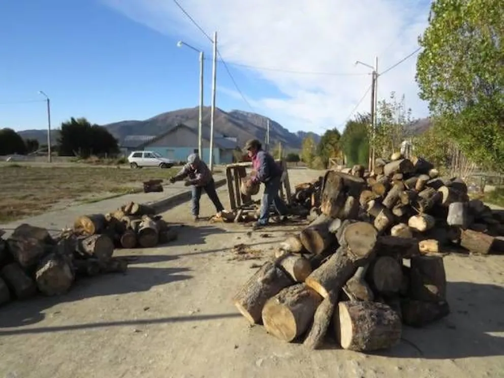 Comenzó la entrega de leña del Plan Calor 2013