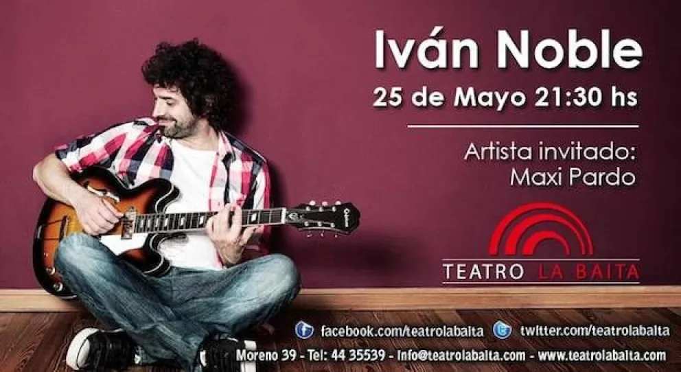 Iván Noble se presenta en Bariloche