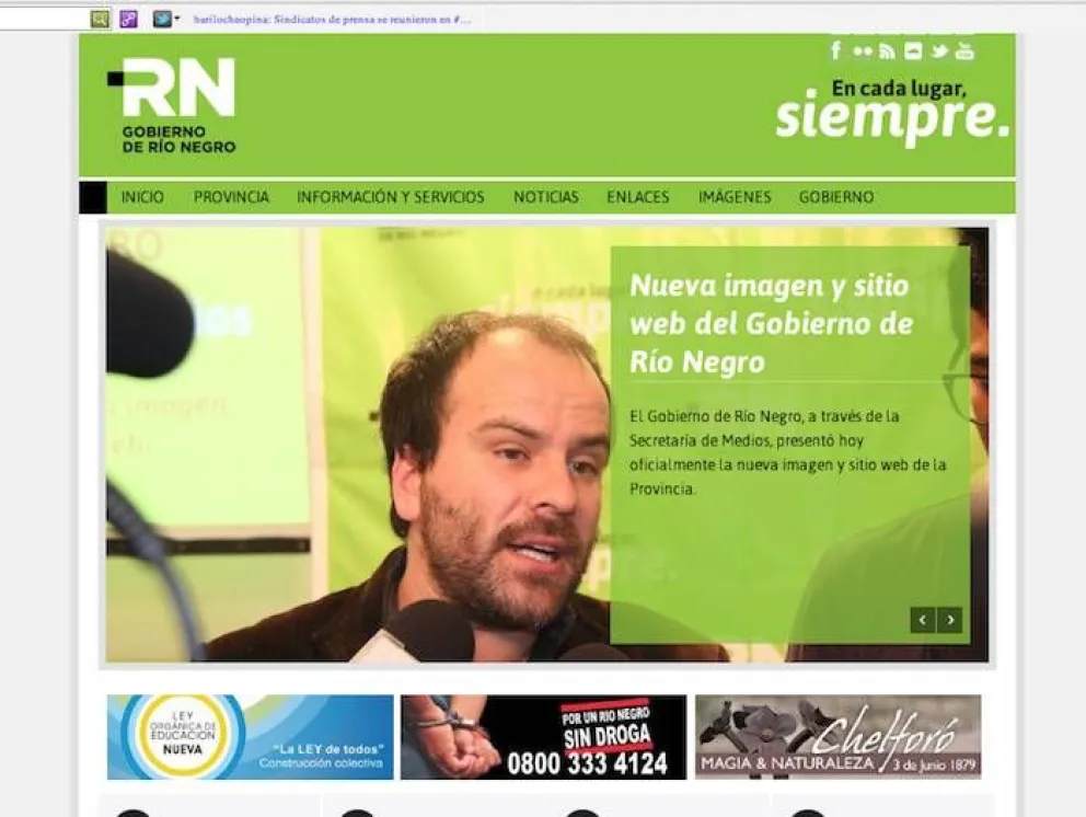 El gobierno de Río Negro presentó su nueva imagen