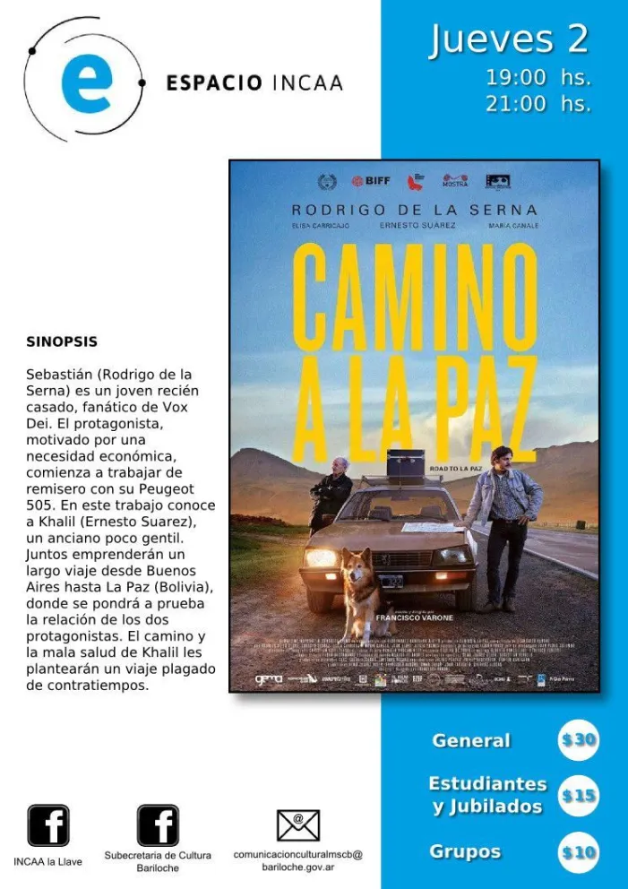 Más propuestas de cine nacional en el Espacio INCAA La Llave