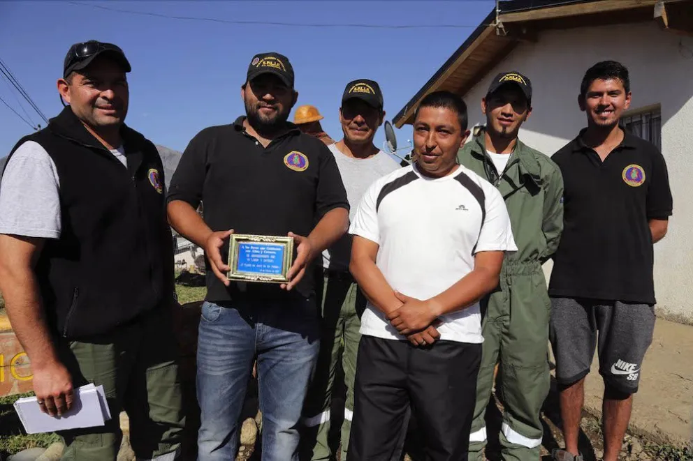 Autoridades de Junín de los Andes reconocieron a brigadistas del SPLIF