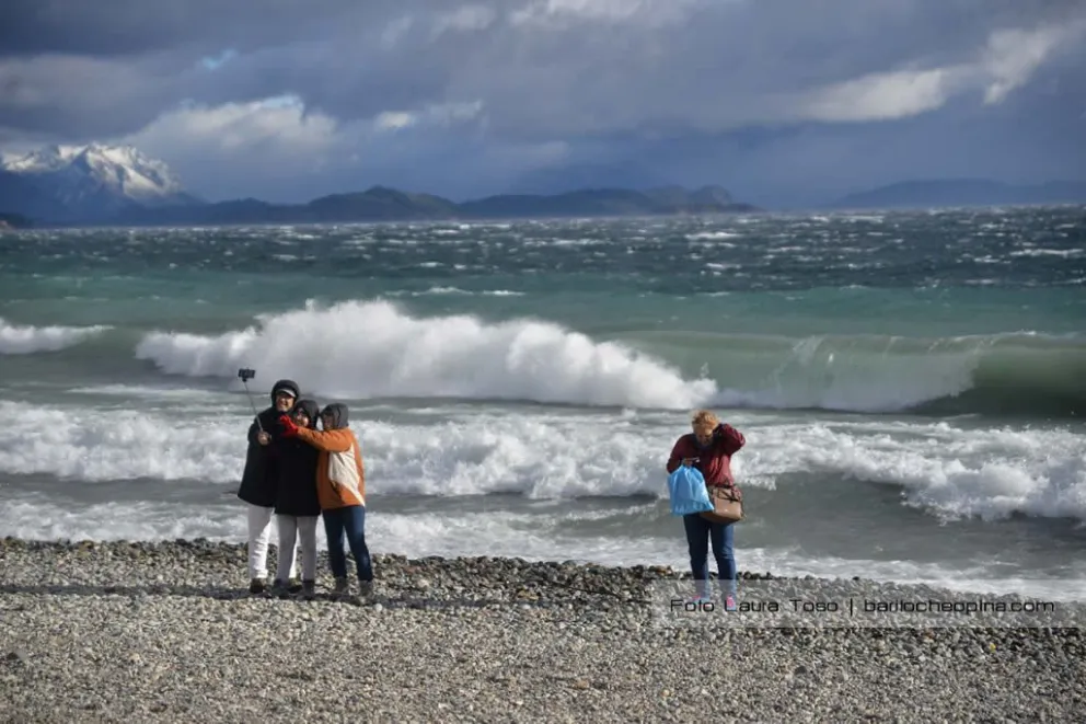 Jueves frío y ventoso en Bariloche