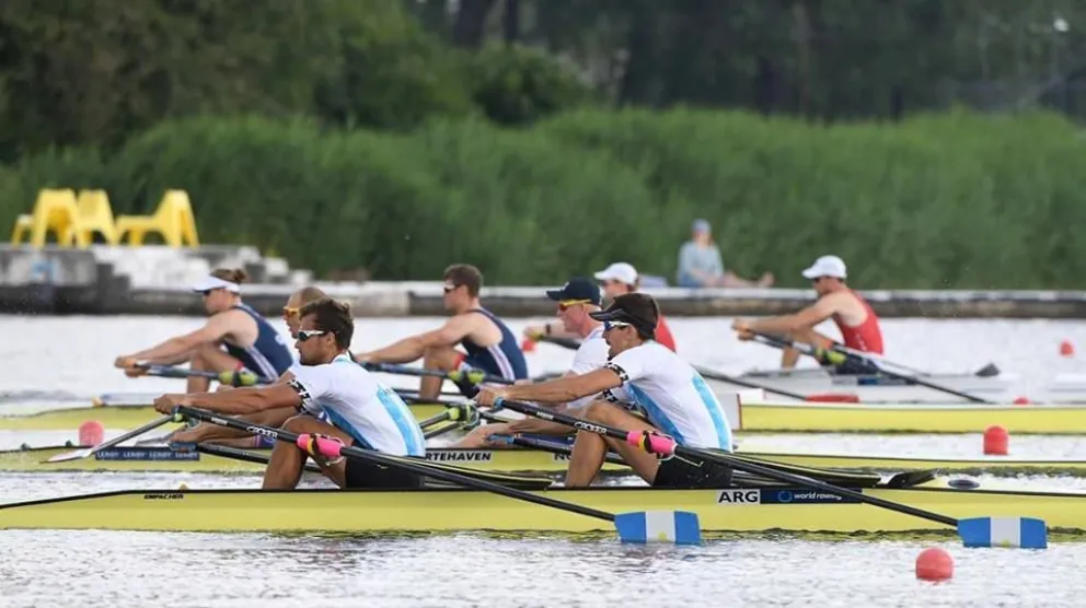 Joaquín Iwan, 6° en la final de la Copa del Mundo en remo