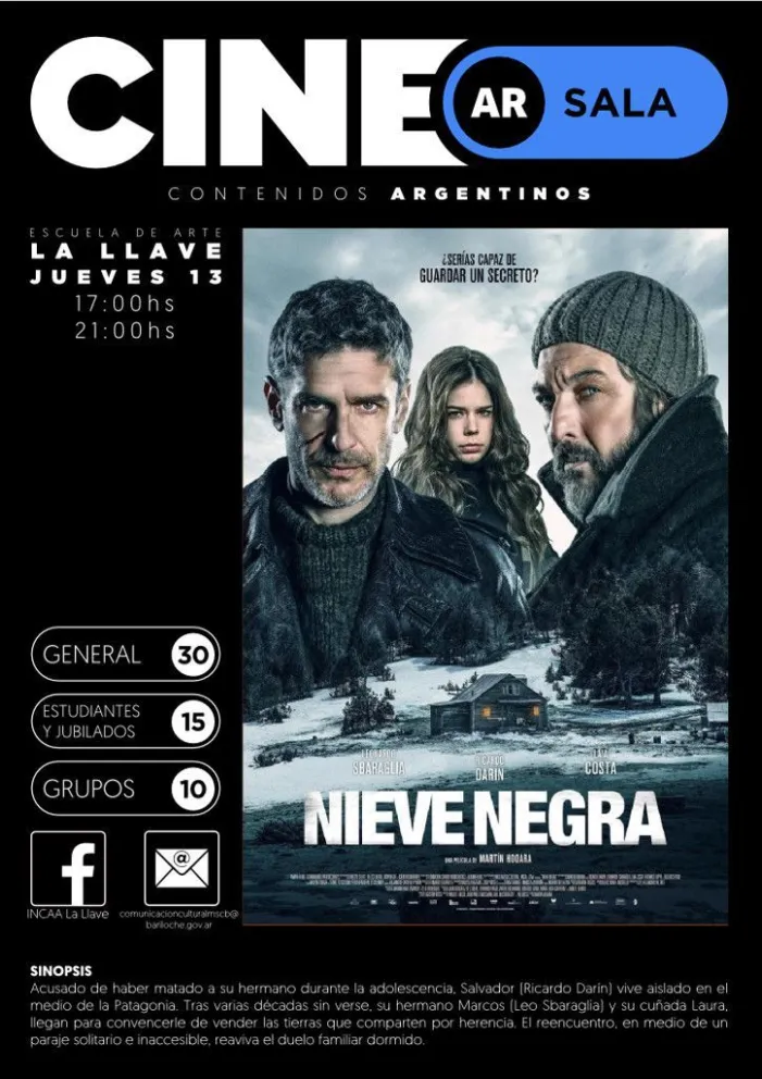 “Nieve Negra” y más cine nacional este jueves en La Llave
