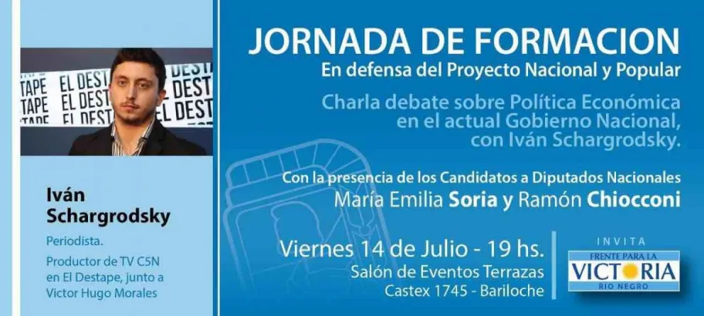 Invitan a charla del periodista Iván Schargrodsky