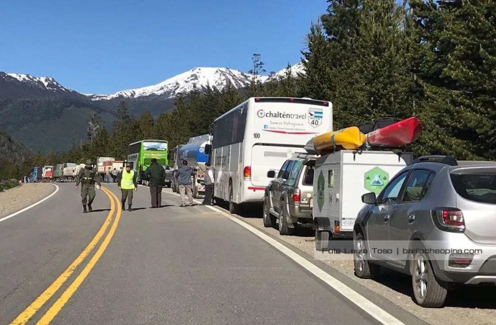 Nuevo corte de la Ruta 40 a la altura de Villa Mascardi