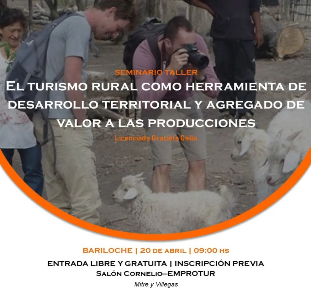 Brindarán un seminario taller sobre turismo rural