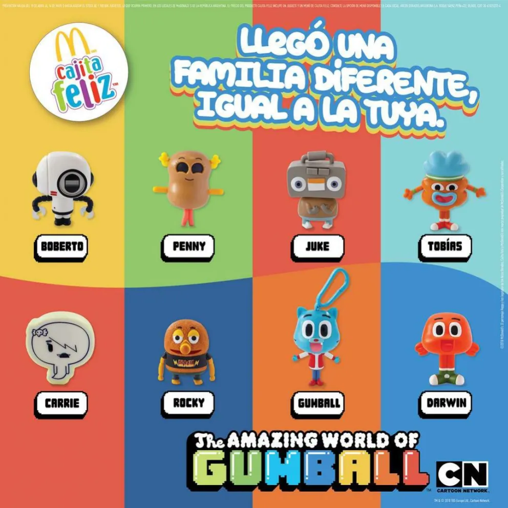 El increíble Mundo de Gumball de Cartoon Network llega a la Cajita Feliz de McDonald’s